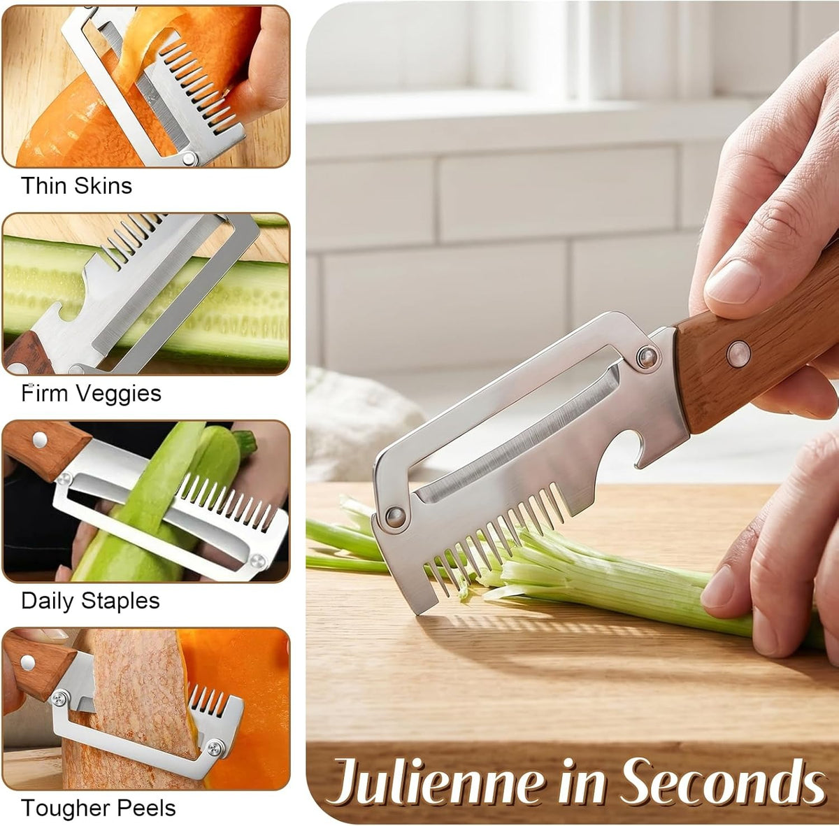 2 Pcs Multi-Functional Vegetable Peeler for Kitchen