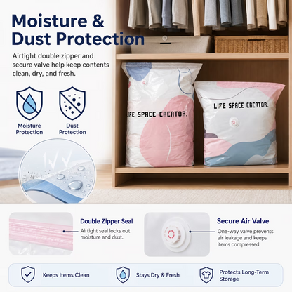 No Pump Vacuum Storage Bags