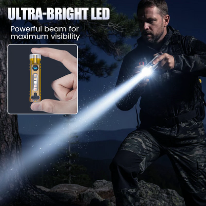 Mini Multifunctional Rechargeable Keychain Flashlight