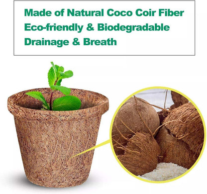 Coconut Coir Seedling Pots - Natural Biodegradable Plant Starter Cups
