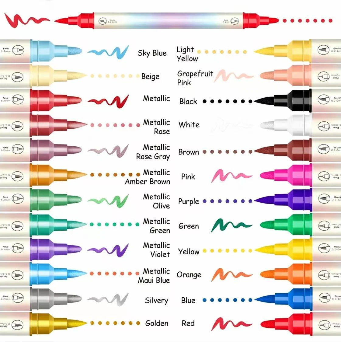 12/24 Colors Nail Art Pens – DIY 3D Markers for Drawing, Dotting & Manicure