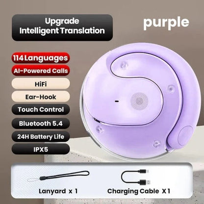 AI Translation Bluetooth 5.4 Earphones