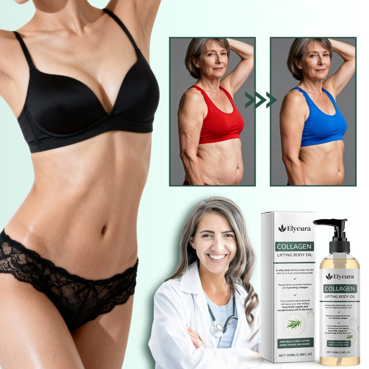 Collagen Oil | Tightens and lifts sagging skin by 98% within 24 hours
