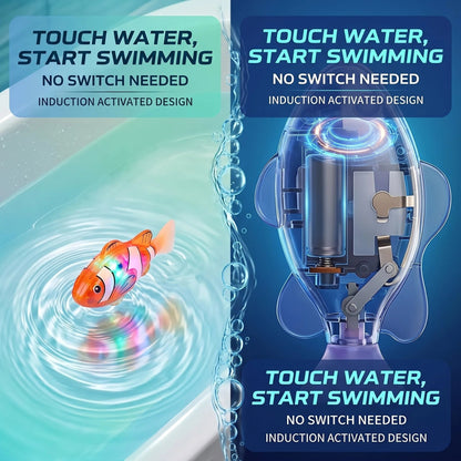 4 Pcs Electronic Pet Fish Bath Toy