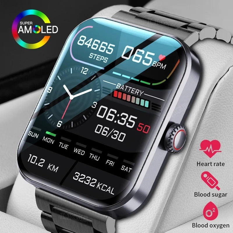 Multifunctional Health Monitoring Fashion Bluetooth Smartwatch