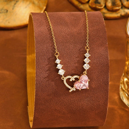 Heartlocked Double Heart Necklace