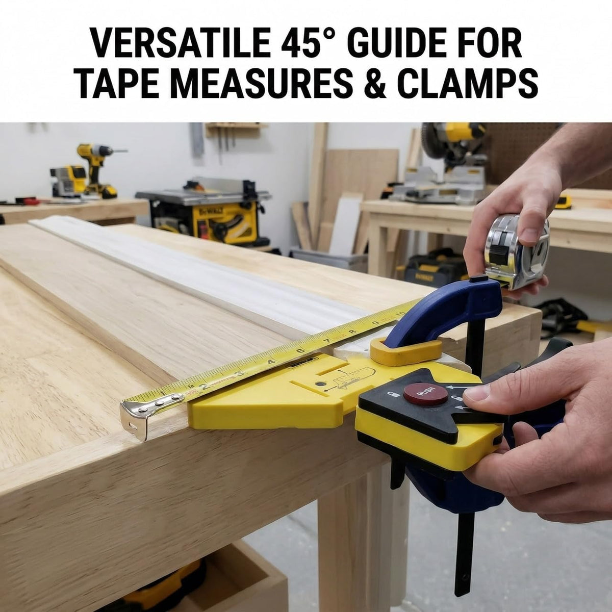 dht™⭐Trim 45 Carpentry Aid Ruler📏For Door Casing, Window Trim, Baseboards