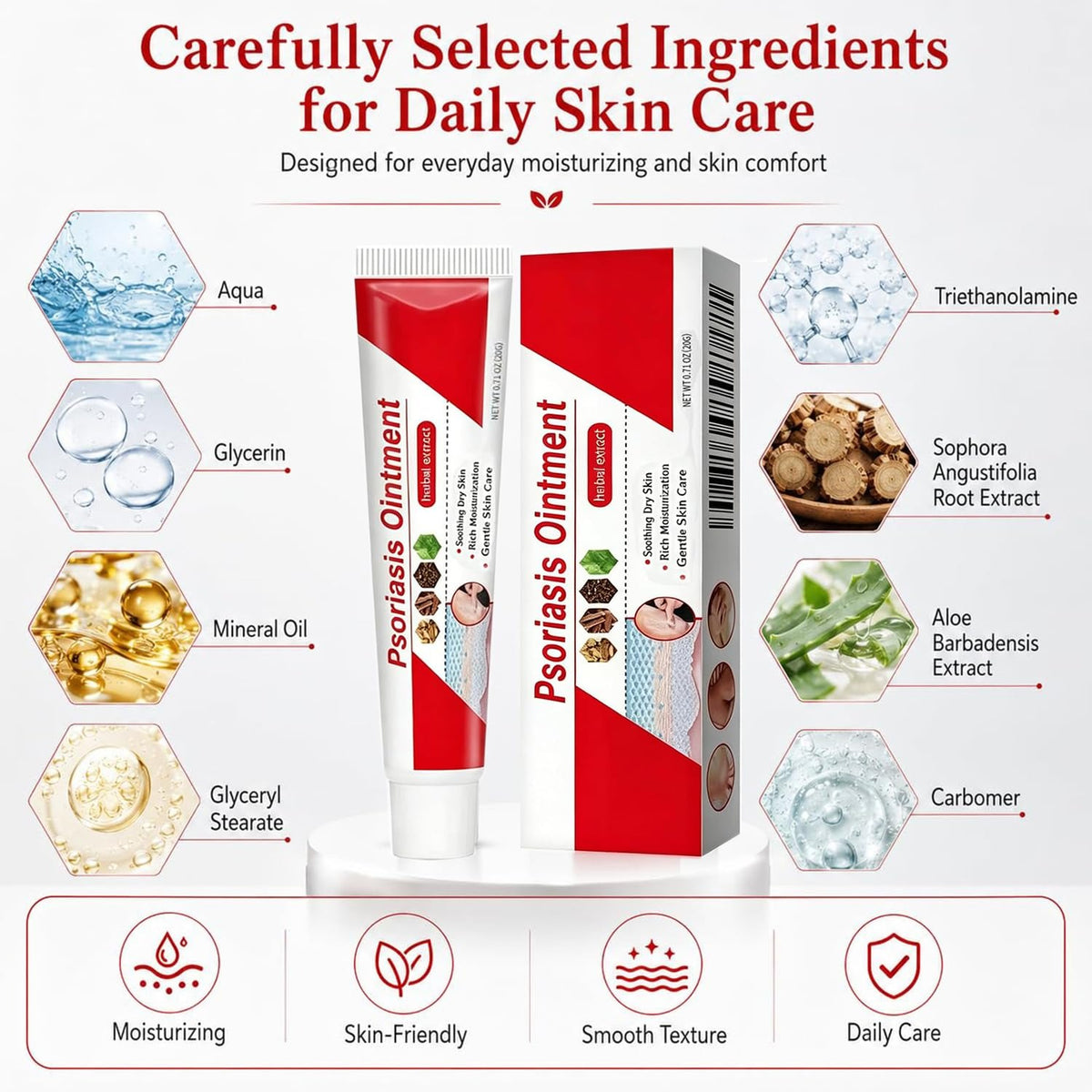 Botanical Skin Relief Ointment for Dry, Itchy & Flaky Skin