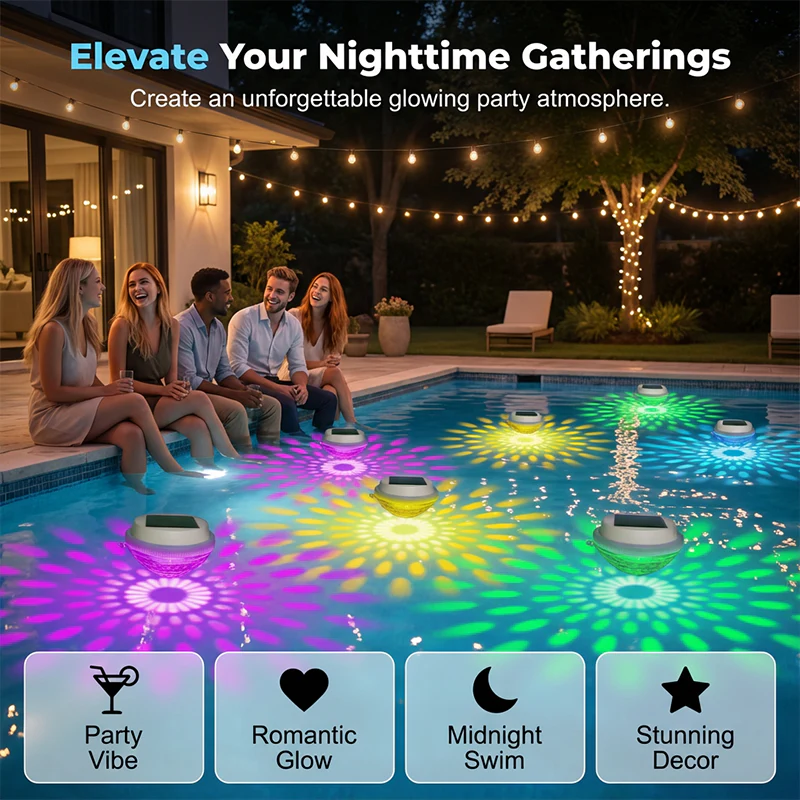 Solar Floating Pool Light