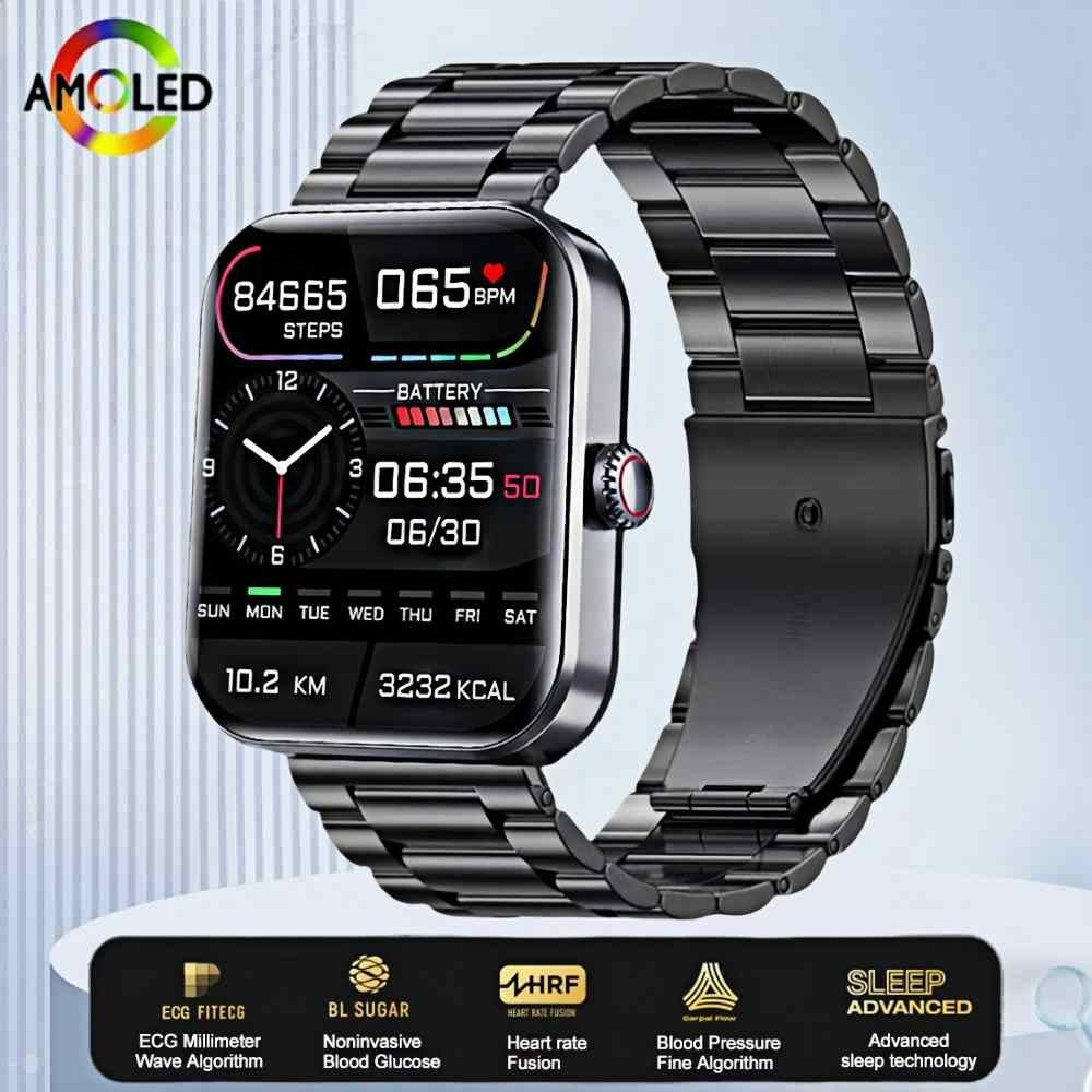 Multifunctional Health Monitoring Fashion Bluetooth Smartwatch