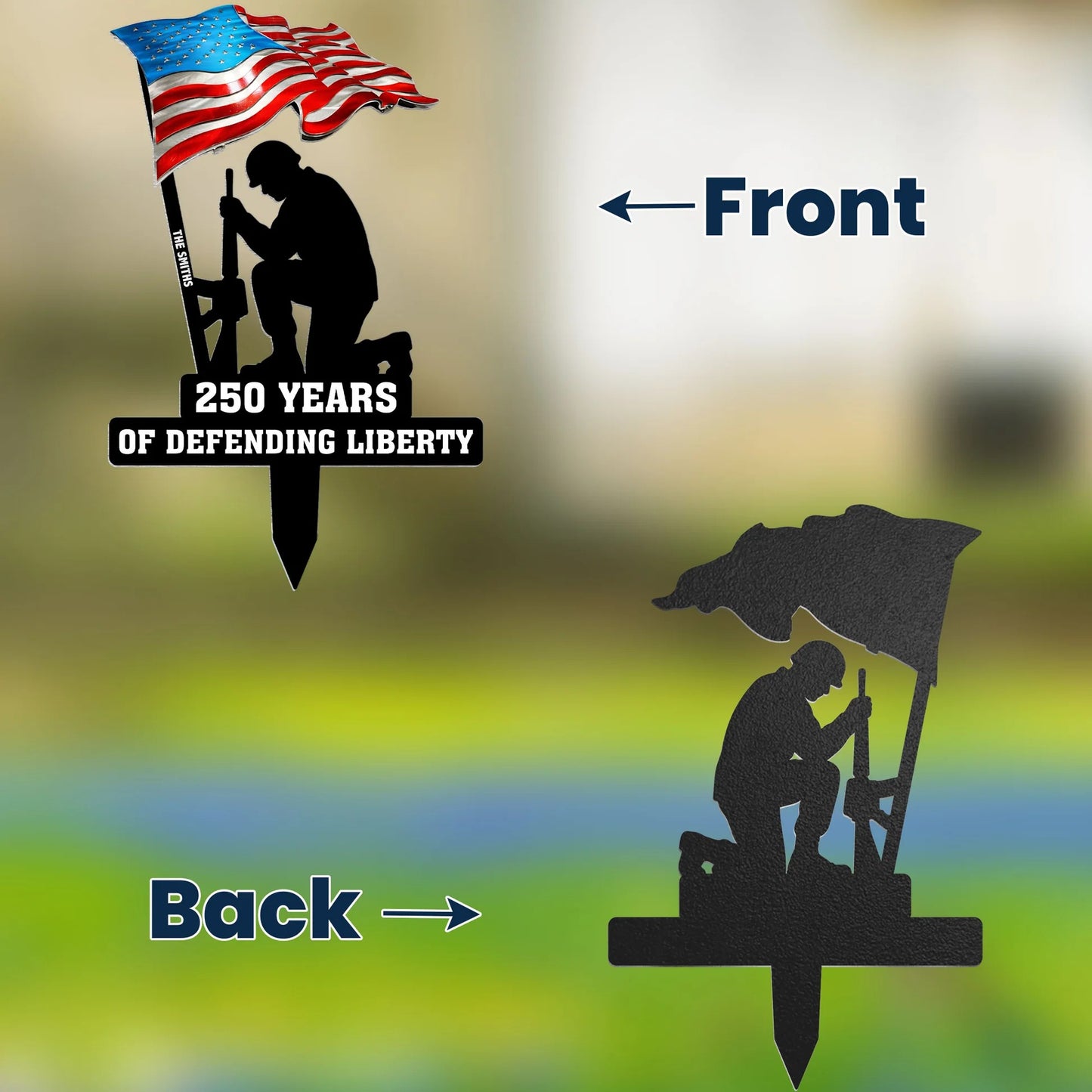 250 Years of Defending Liberty Metal Garden Stake