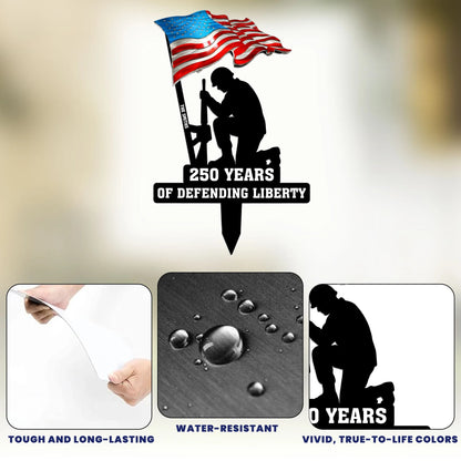 250 Years of Defending Liberty Metal Garden Stake
