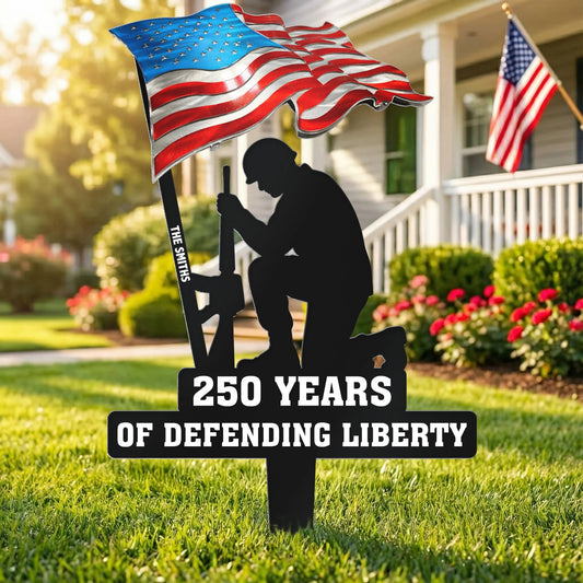 250 Years of Defending Liberty Metal Garden Stake