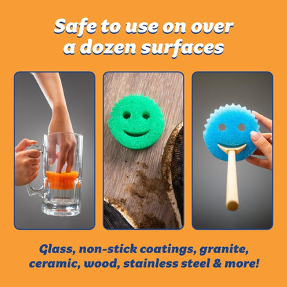3PC Multipurpose Dish Sponges for Kitchen