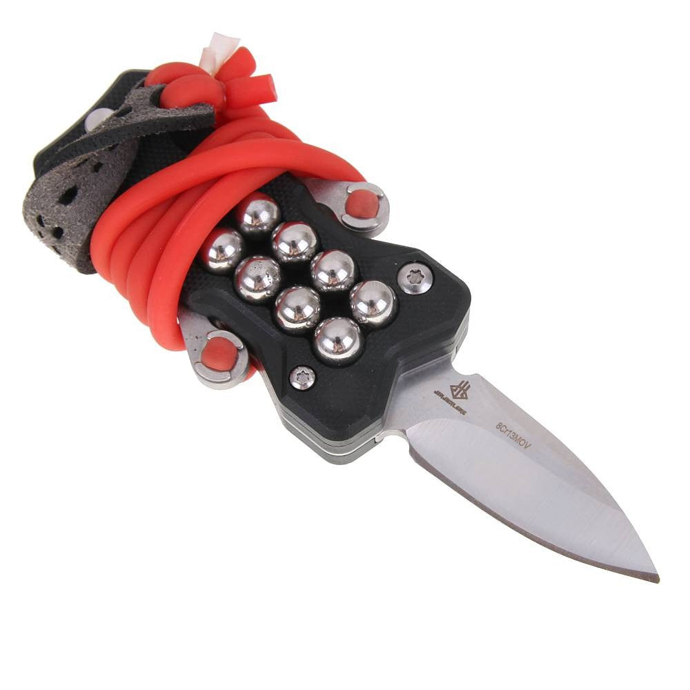 Multifunctional Mini Portable Knife Slingshot For Outdoor Camping