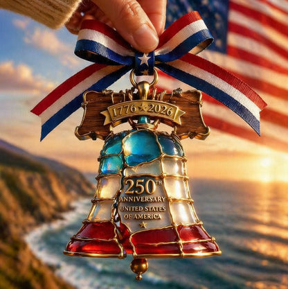 America 250th Anniversary Patriotic Hummingbird Ornament