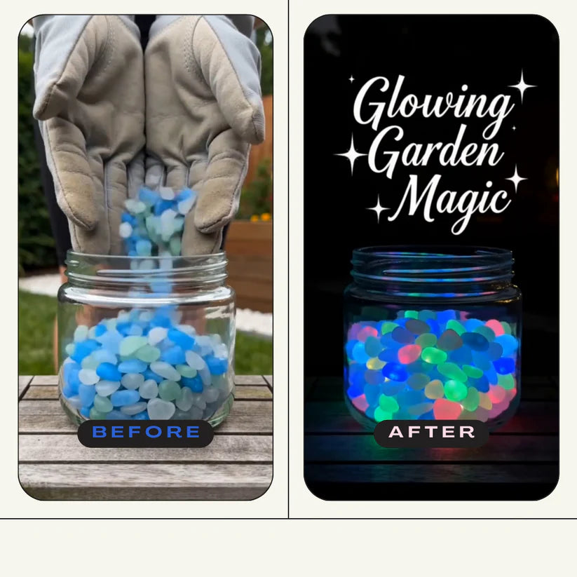 💥Summer SALE 45%OFF💥🌈Colorful Glow-in-the-Dark Garden Stones