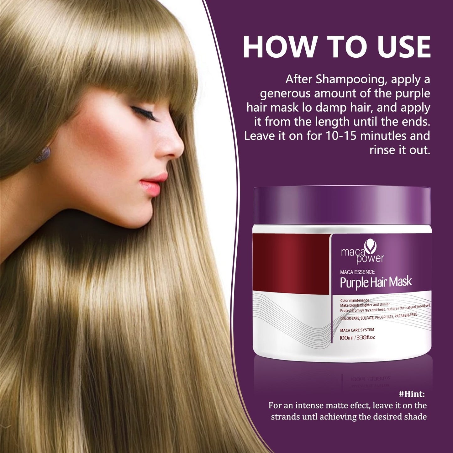 Purple Collagen Hair Care - Deep-nourishing, Dry/Damaged Hair