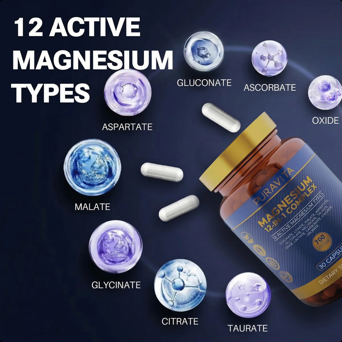 12-in-1 Magnesium Complex for More Lasting Vitality