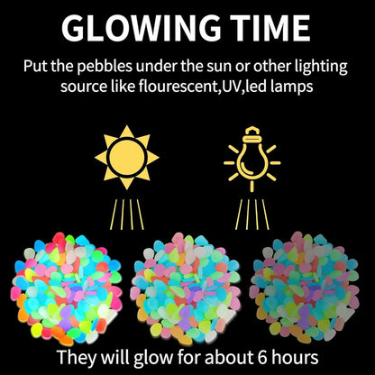 💥Summer SALE 45%OFF💥🌈Colorful Glow-in-the-Dark Garden Stones