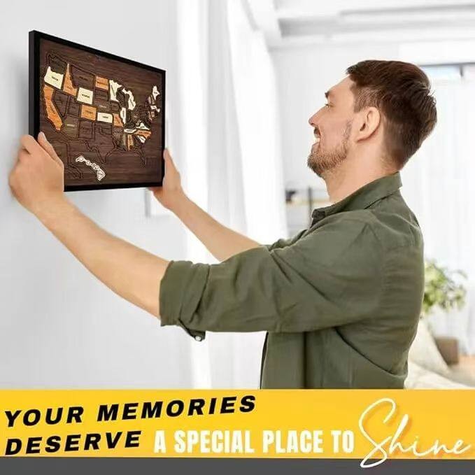 Wooden Travel Puzzle of the United States – 250th Anniversary Commemorative Gift