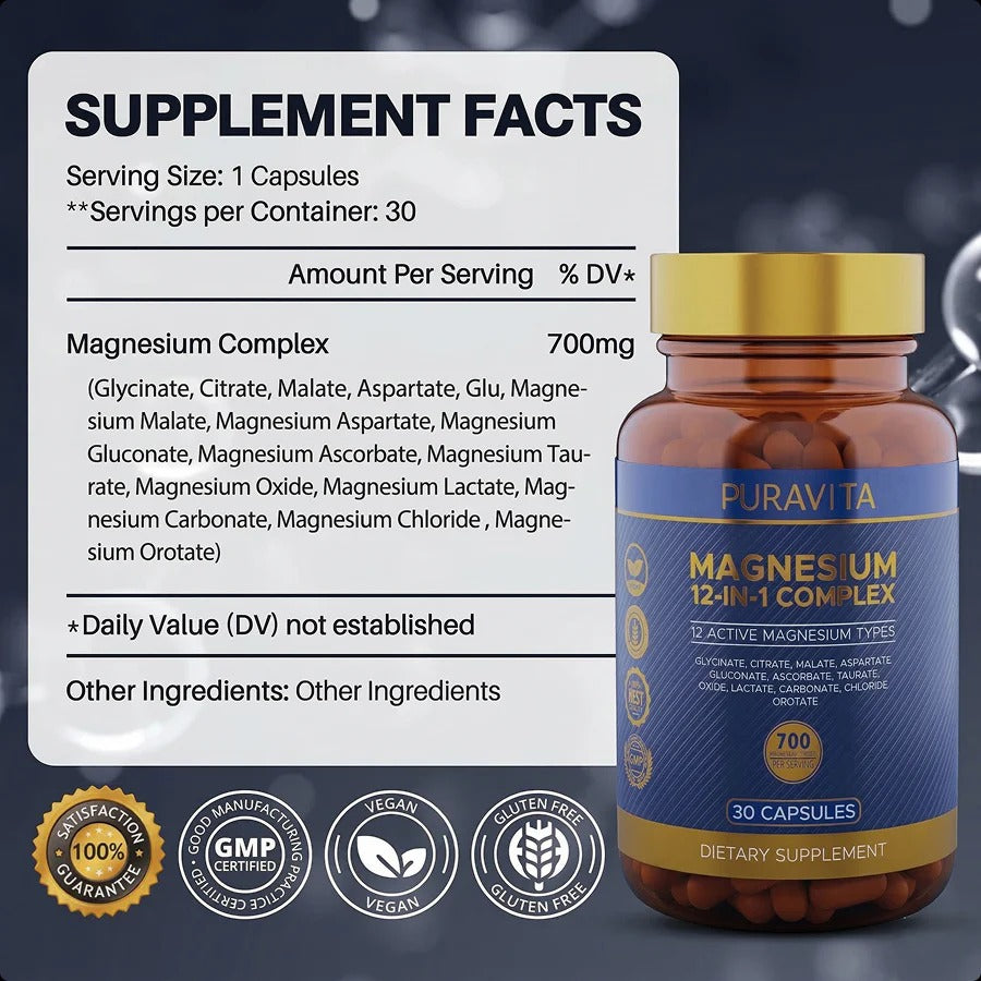 12-in-1 Magnesium Complex for More Lasting Vitality