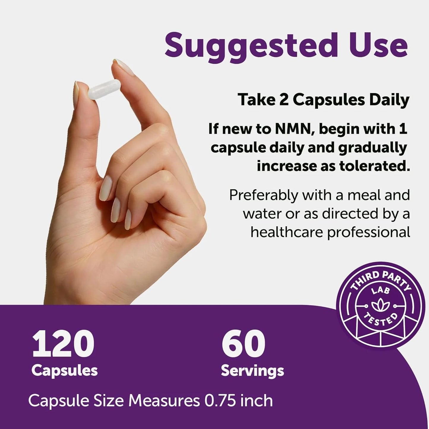 Micro Ingredients NMN Complex 1000mg Per Serving  Capsules