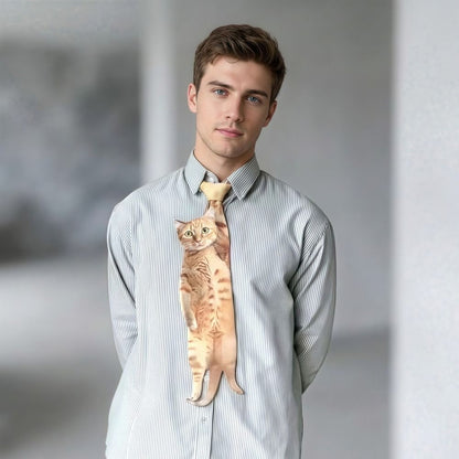 3D Cat-shaped Men's Tie