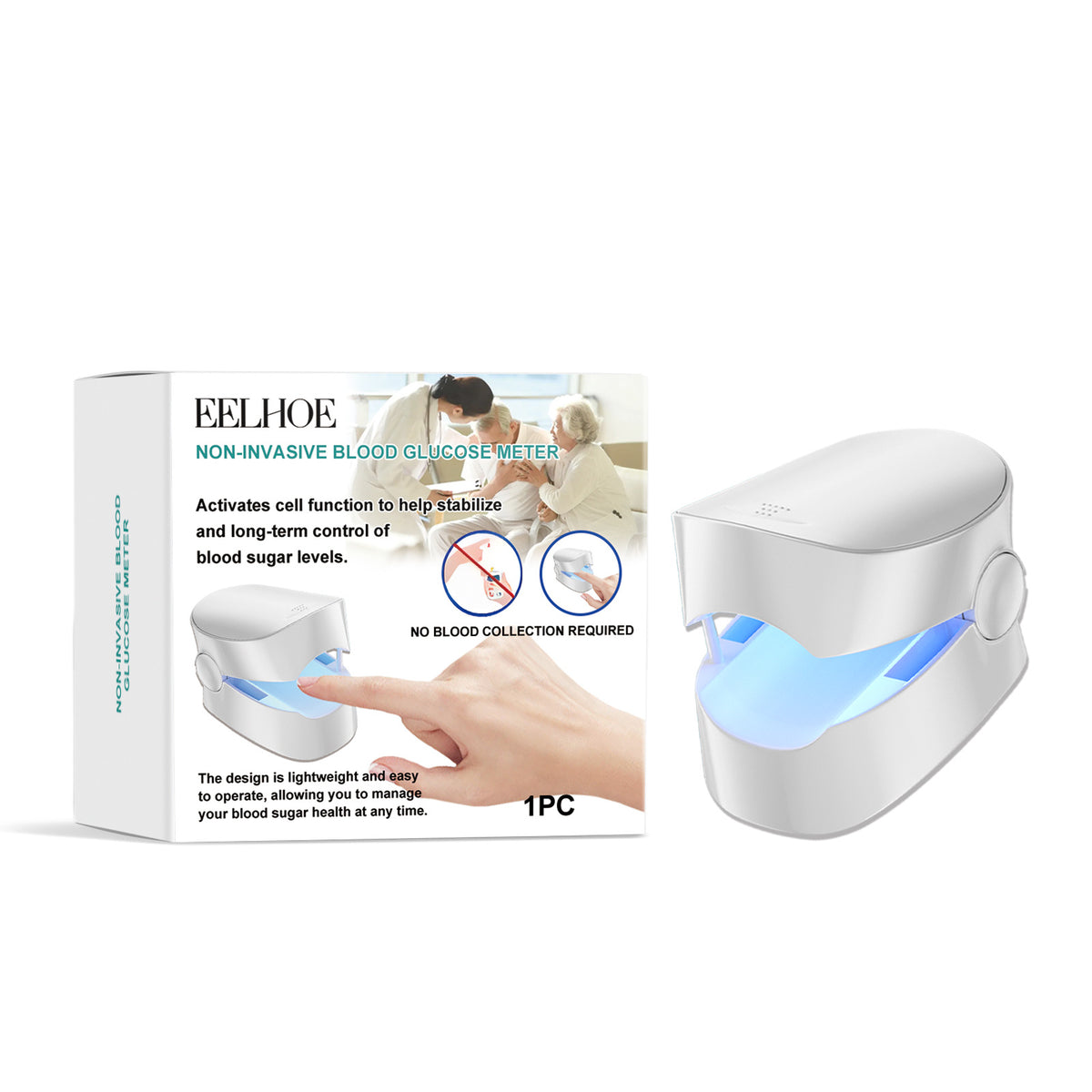 dht™⭐Household Non‑Invasive Smart Blood Glucose Monitor, Blood Sugar Detector