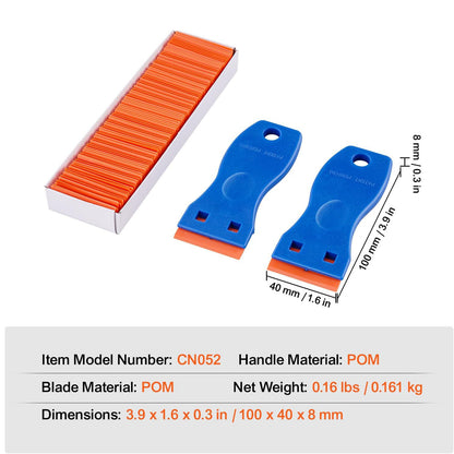 🧽 Plastic Razor Blade Scraper – Adhesive & Sticker Removal Tool