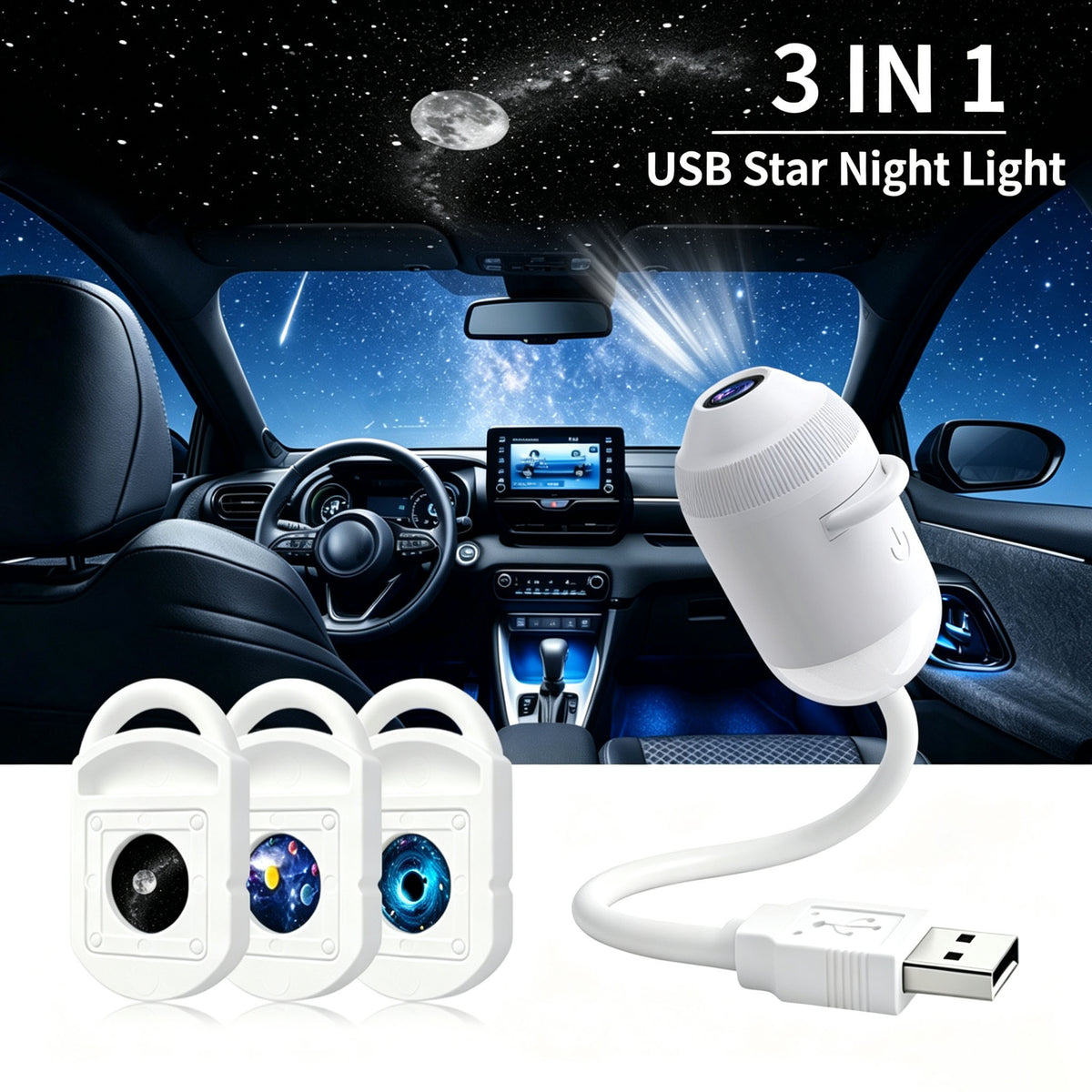 🦀HD Smart 5D Starry Sky Projection Night Light / Holographic Night Light Projector
