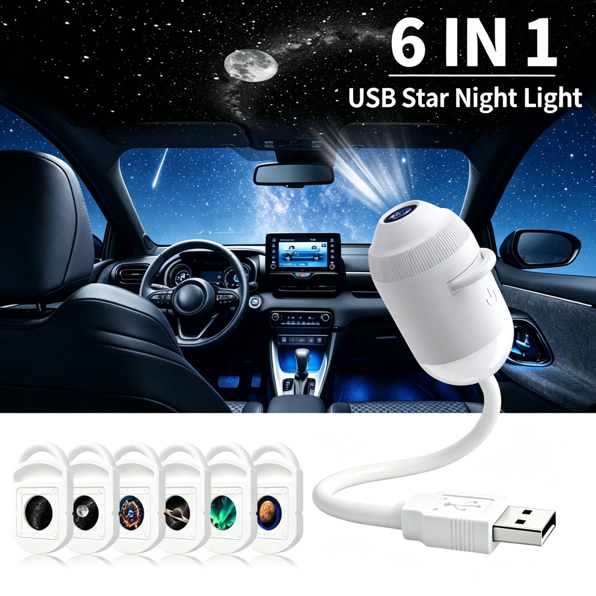 🦀HD Smart 5D Starry Sky Projection Night Light / Holographic Night Light Projector