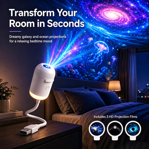 🦀HD Smart 5D Starry Sky Projection Night Light / Holographic Night Light Projector