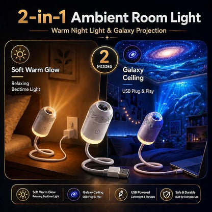 🦀HD Smart 5D Starry Sky Projection Night Light / Holographic Night Light Projector