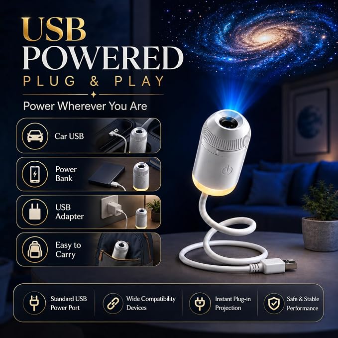 🦀HD Smart 5D Starry Sky Projection Night Light / Holographic Night Light Projector