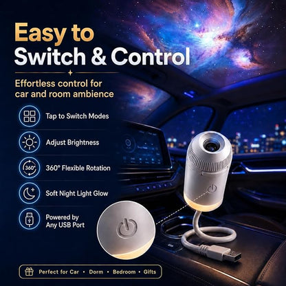 🦀HD Smart 5D Starry Sky Projection Night Light / Holographic Night Light Projector
