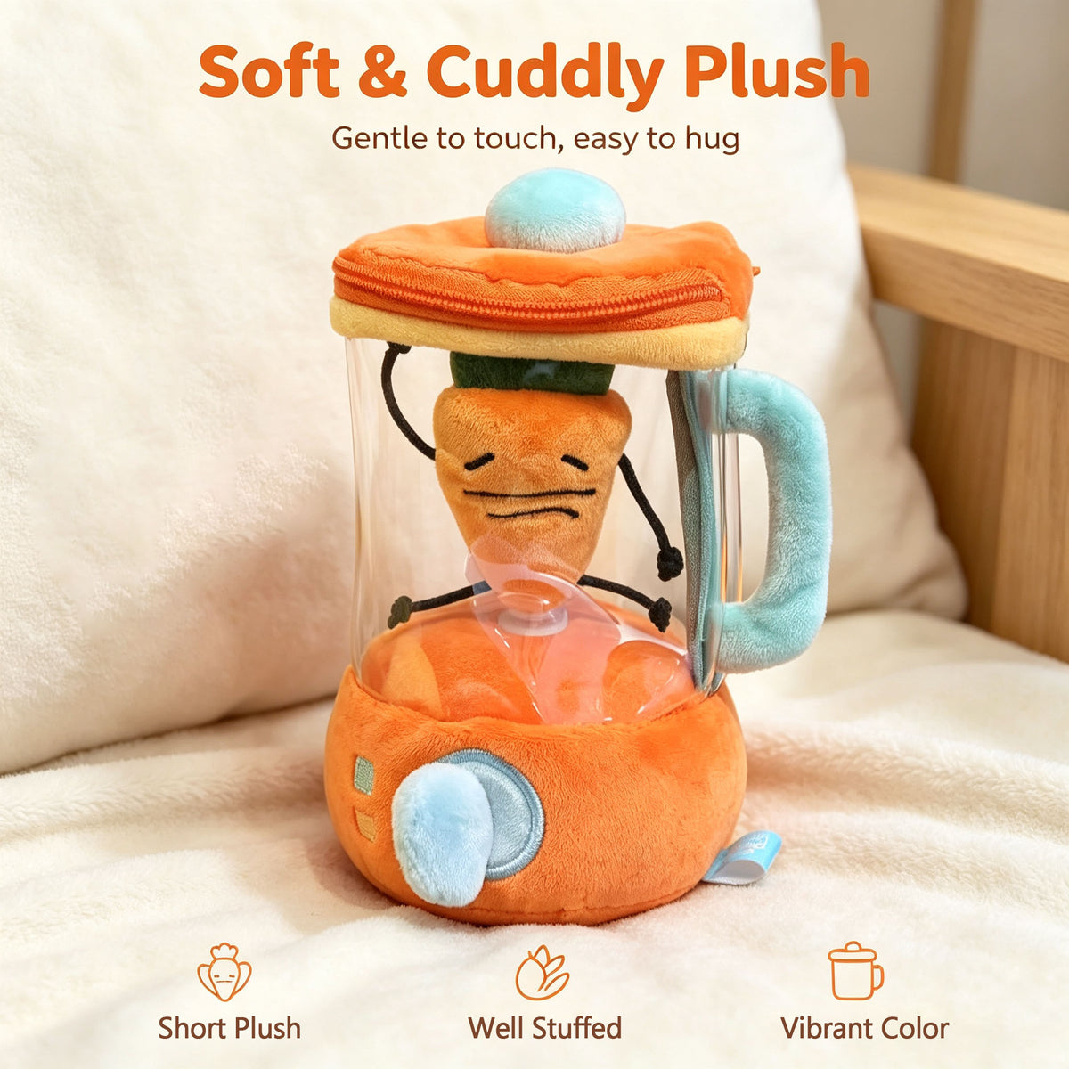 dht™⭐Pull & Spin Carrot Juicer Plush Toy