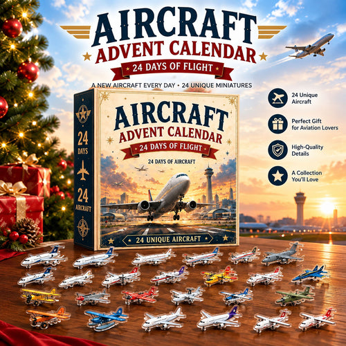 ✈️ Aircraft Advent Calendar 2026 | 24 Days of Flight with 24 Unique Miniature Airplanes, Jets & Aviation Collectibles 