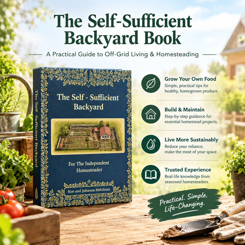 📘 The Self-Sufficient Backyard Book – A Practical Guide to Off-Grid Living & Homesteading
