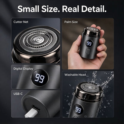 🪒Mini Portable Electric Shaver for Men & Women – USB Rechargeable Waterproof Razor