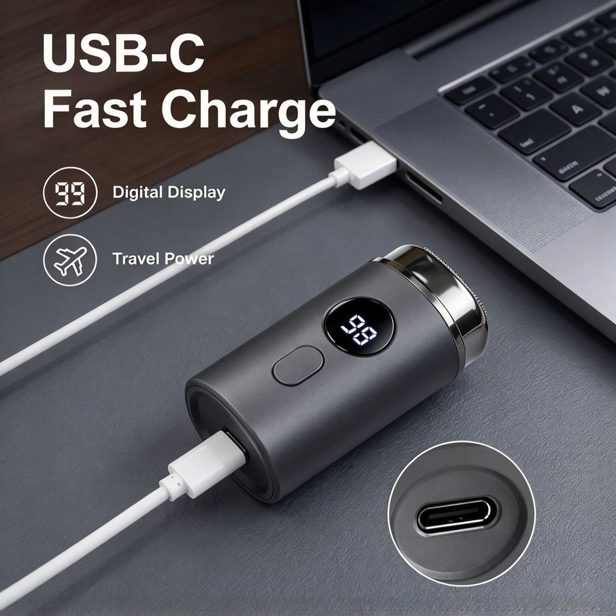 🪒Mini Portable Electric Shaver for Men & Women – USB Rechargeable Waterproof Razor