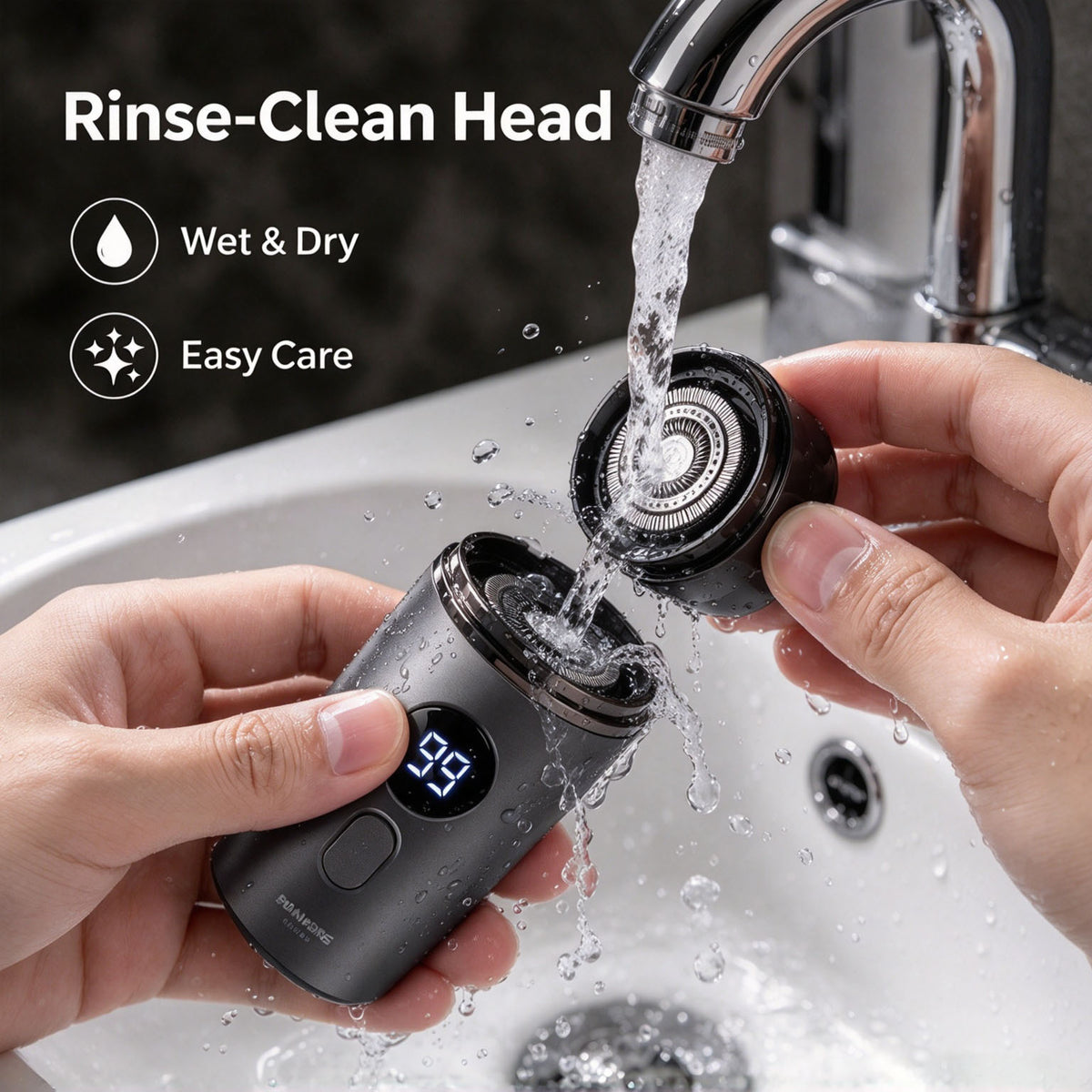 🪒Mini Portable Electric Shaver for Men & Women – USB Rechargeable Waterproof Razor